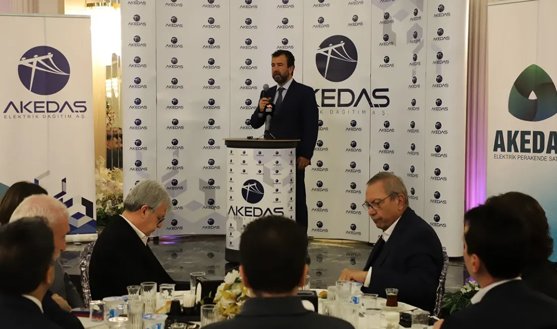 Akedaş Elektrik Dağıtım A.Ş. tarafından düzenlenen iftar programı, şirket çalışanlarını