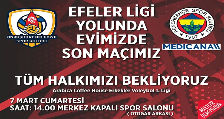 Büyük heyecana sahne olacak mücadele 7 Mart Cumartesi günü saat