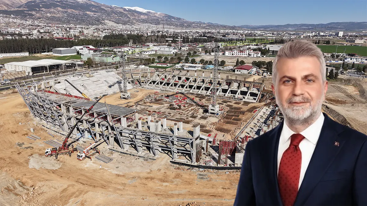 kahramanmarasin yeni stadyumu yukseliyor tribunler kata ulasti