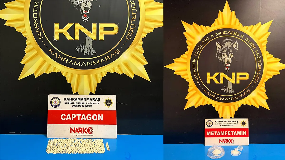 kahramanmarasta narkotik operasyonu metamfetamin ve captagon ele gecirildi