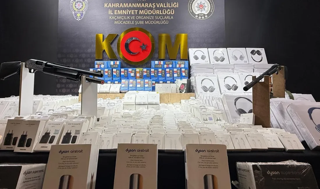 Kahramanmaraş İl Emniyet Müdürlüğü ekiplerinin düzenlediği çalışmalarda sentetik ecza haplar