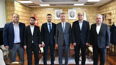 Başkan Demirci, Prof. Dr. İbrahim Taner Okumuş’a yeni görevinde başarılar