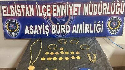 Yaklaşık değeri 2 milyon 150 bin TL olan ziynet eşyaları,