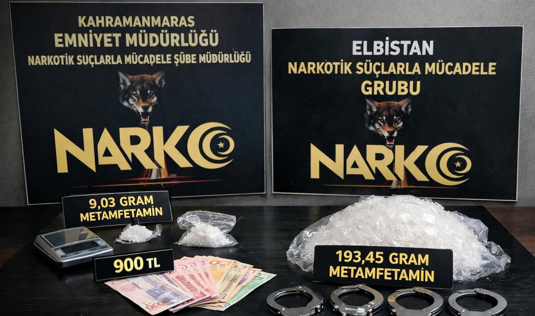 Kahramanmaraş Emniyet Müdürlüğü Narkotik Suçlarla Mücadele Şube Müdürlüğü ekiplerinin 2