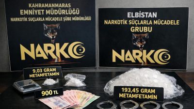 Kahramanmaraş Emniyet Müdürlüğü Narkotik Suçlarla Mücadele Şube Müdürlüğü ekiplerinin 2