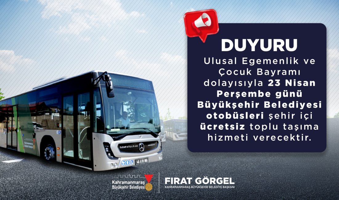 Büyükşehir Belediyesi tarafından yapılan düzenlemeyle birlikte, belediye bünyesindeki otobüsler sadece