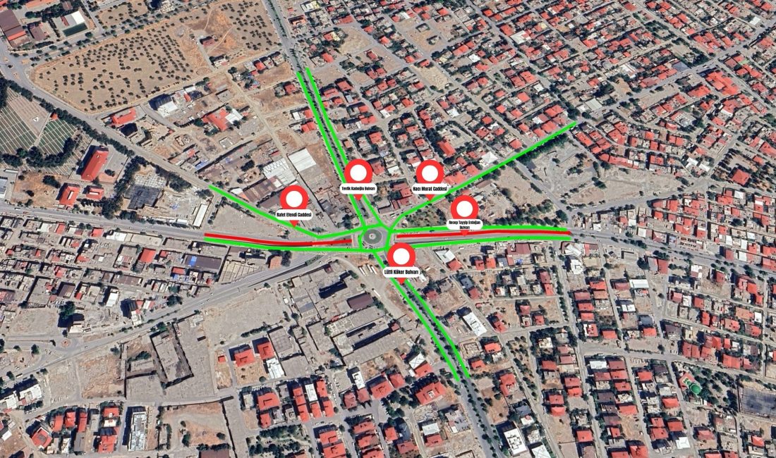 Dulkadiroğlu Recep Tayyip Erdoğan Bulvarı’nda gerçekleştirilecek olan altyapı imalatları nedeniyle