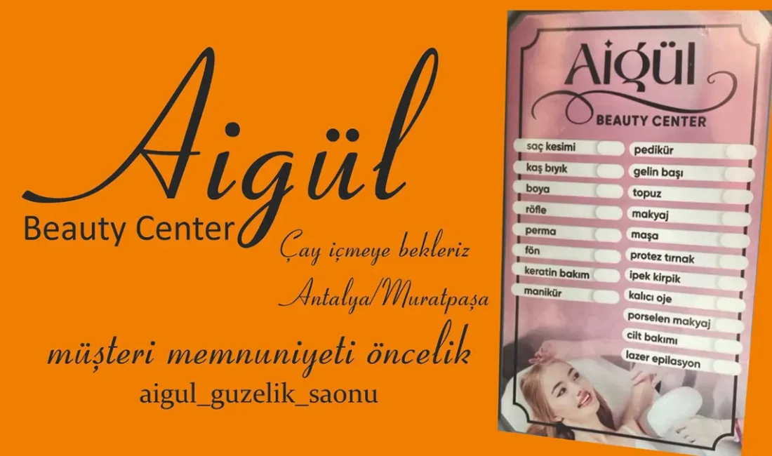 Aigül Beauty Center’da saç kesiminden boya ve röfleye, gelin başı