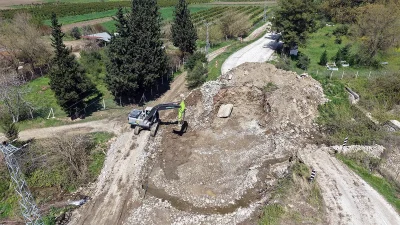 Proje kapsamında bölgeye 10 metre uzunluğunda ve 7 metre genişliğinde,