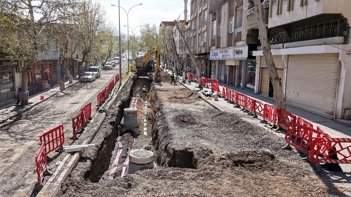 dumlupinar mahallesine kilometrelik yeni altyapi hatti kazandiriliyor