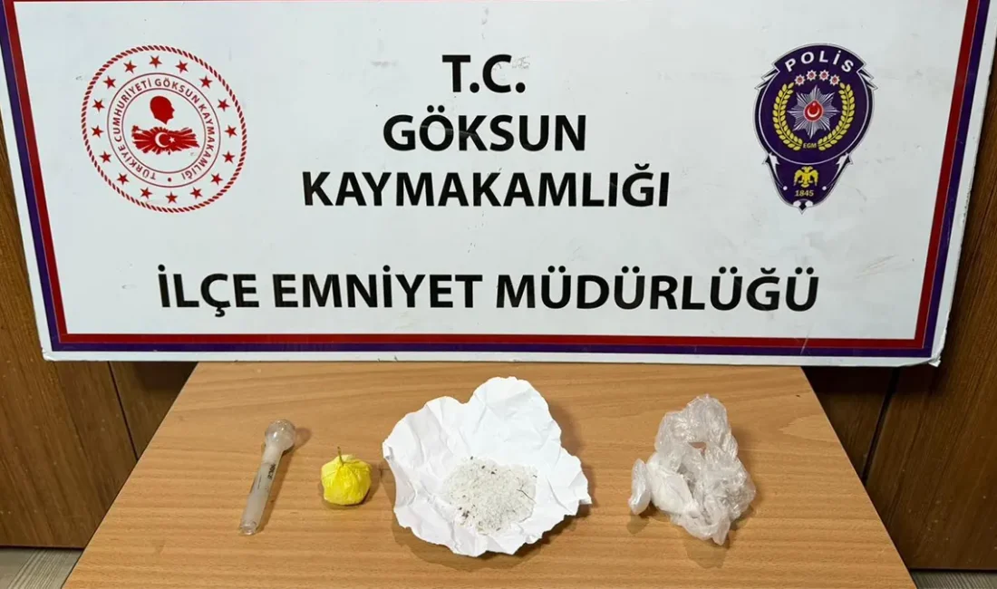 İlçe merkezinde, Narkotik Suçlarla Mücadele Şube Müdürlüğü ile Göksun İlçe