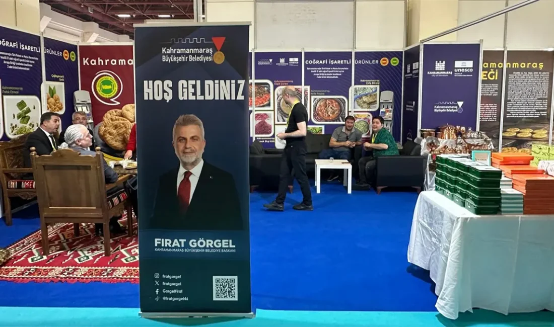 Fuarda Kahramanmaraş’a özgü birçok lezzet bir arada tanıtıldı. Coğrafi işaretli