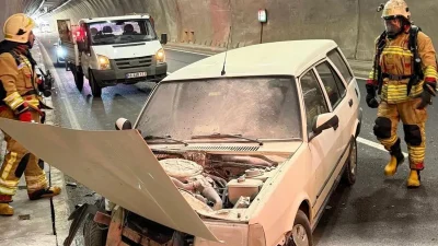 Kahramanmaraş–Kayseri yolu üzerinde, Göksun istikametindeki Sezai Karakoç Tüneli’nde trafik kazası