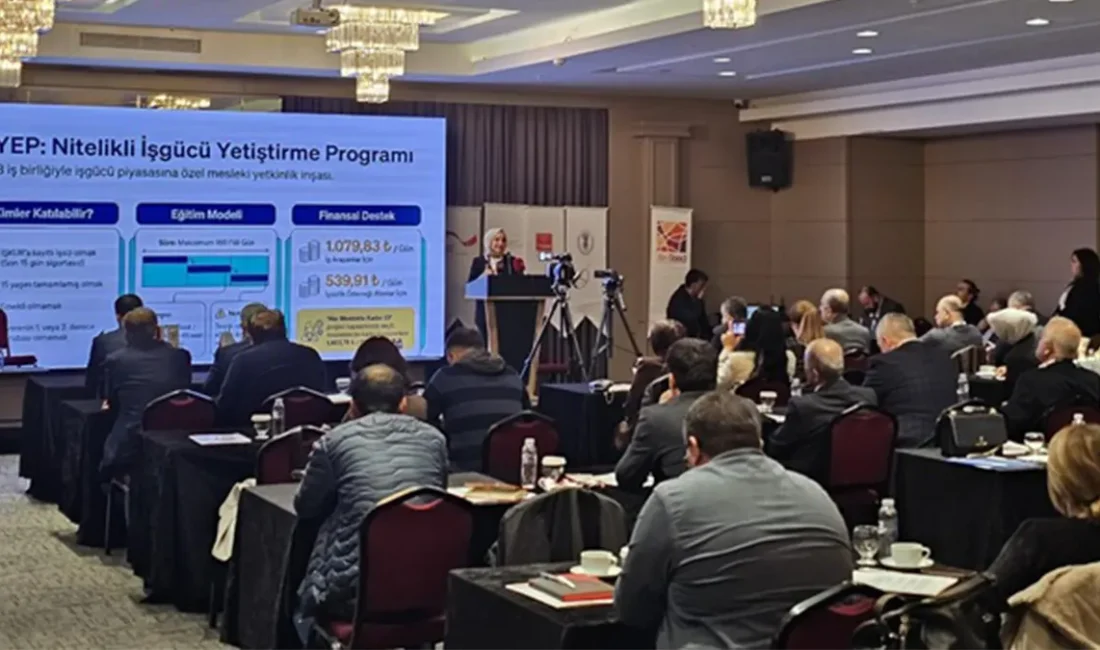 Toplantıda, iş gücü piyasasının ihtiyaçlarına yönelik geliştirilen uygulamalar ve devlet