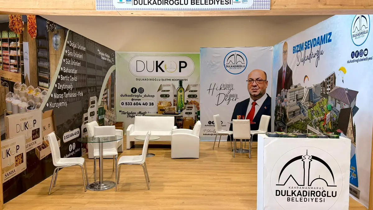 tanitim gunlerinde en cok konusulan stant dulkadiroglu belediyesi