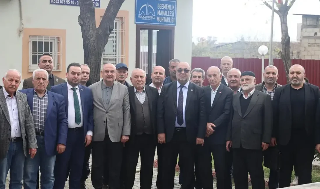 Dulkadiroğlu Belediye Başkanı Mehmet Akpınar, mahalle toplantıları kapsamında Egemenlik Mahallesi
