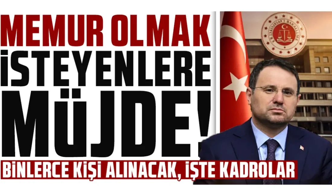 Alım yapılacak kadrolar arasında 5.259 zabıt kâtibi, 4.508 infaz ve