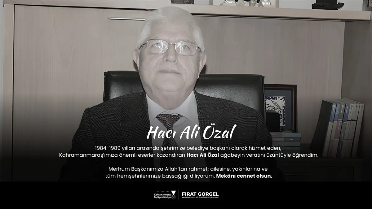 baskan gorgelden haci ali ozal icin taziye mesaji