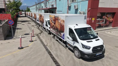 Büyükşehir Belediyesi tarafından Halk Ekmek Fabrikası’nın araç filosuna 9 yeni