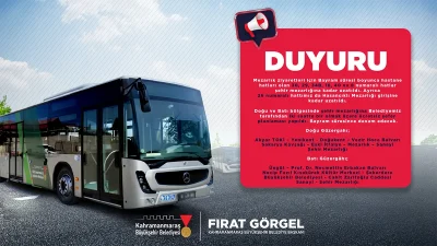 Büyükşehir Belediyesi tarafından düzenlenecek ücretsiz ring seferleri, 27 Mayıs Çarşamba