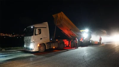 Proje kapsamında grup yolunun yaklaşık 6 kilometrelik bölümünde önce genişletme