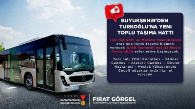 Büyükşehir Belediyesi tarafından devreye alınan B/90 numaralı yeni otobüs hattı,