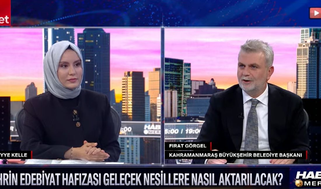 Görgel, TVNET Canlı Yayınında UNESCO Edebiyat Şehri Sürecini Anlattı Yürütülen çalışmalar sonucunda UNESCO tarafından Kahramanmaraş'ın Türkiye'de ilk kez "Edebiyat