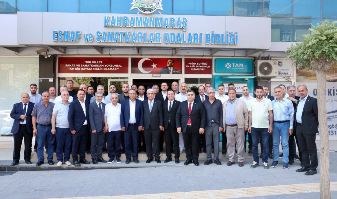 KMTSO’dan KMESOB Başkanı Ahmet Kuybu’ya Hayırlı Olsun Ziyareti KMTSO Yönetim Kurulu Başkanı Mustafa Buluntu, Kahramanmaraş’ın üretim, ticaret ve