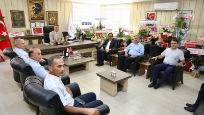 Gerçekleştirilen ziyaretlere Eğitim-Bir-Sen Kahramanmaraş Şube Başkanı Mehmet Çetin'in yanı sıra