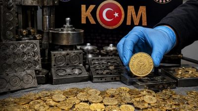 Kahramanmaraş Cumhuriyet Başsavcılığı koordinesinde, sahte ziynet altını üretimi ve piyasaya
