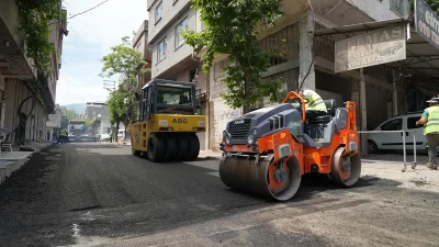 Ekiplerin hummalı çalışmaları çerçevesinde Menderes Mahallesi’nde 46027, 46031, 46030, 46028,