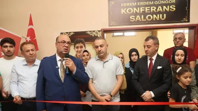 Kur’an-ı Kerim tilaveti ve dualarla gerçekleştirilen programda, şehit Kerem Erdem