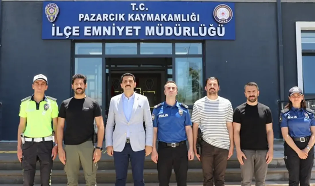6 Şubat depremlerinde ağır hasar alarak yıkılan Pazarcık İlçe Emniyet