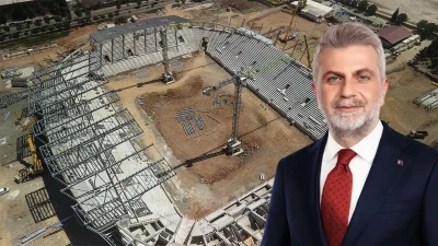 Kahramanmaraş’ta yapımı süren 17 bin 500 seyirci kapasiteli yeni stadyum