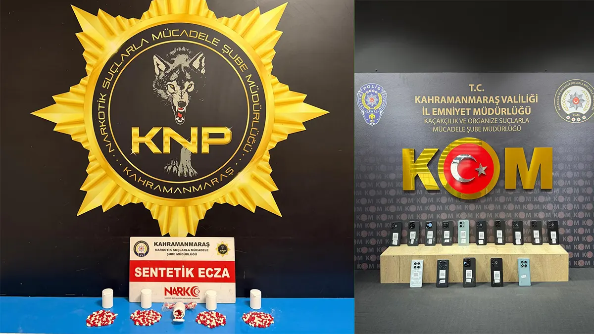 kahramanmarasta kacakcilik ve uyusturucu operasyonu kisi tutuklandi