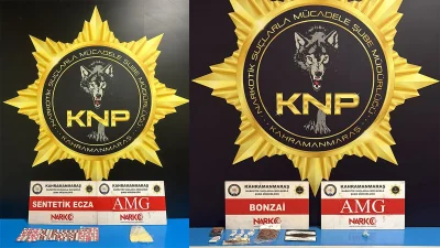 Kahramanmaraş Emniyet Müdürlüğü Narkotik Suçlarla Mücadele Şube Müdürlüğü ekiplerince gerçekleştirilen