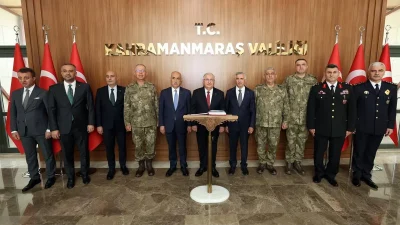 Yaşar Güler, Kahramanmaraş'ta askeri birliklerde inceleme ve denetlemelerde bulunurken, şehit