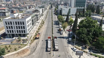 Azerbaycan Bulvarı’nın her iki şeridinde gerçekleştirilecek altyapı imalatlarının 2 Temmuz