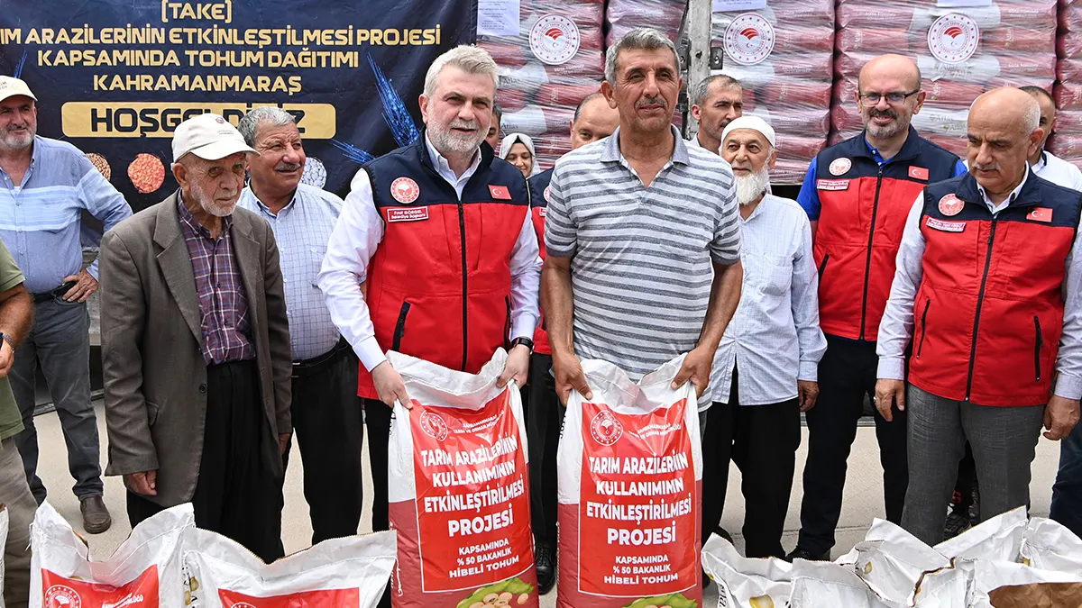 ureticiye can suyu ton soya tohumu dagitildi