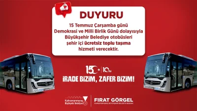 Kahramanmaraş Büyükşehir Belediyesi, 15 Temmuz Demokrasi ve Milli Birlik Günü’nün
