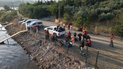 Ekipler tarafından yürütülen çalışmalarda, baraj çevresine ve su sporları merkezi