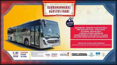 Fuar boyunca her gün saat 18.00 ile 24.00 saatleri arasında