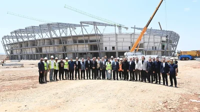 Dulkadiroğlu İstasyon Mahallesi’nde inşa edilen ve 17 bin 500 seyirci