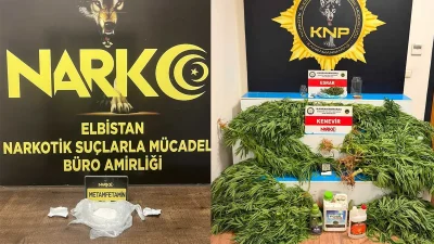 Kahramanmaraş Emniyet Müdürlüğü Narkotik Suçlarla Mücadele Şube Müdürlüğü ekiplerinin gerçekleştirdiği
