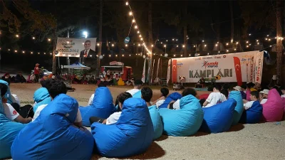Doğanın eşsiz atmosferinde gerçekleştirilen kampa 100 genç katıldı. Kamp boyunca