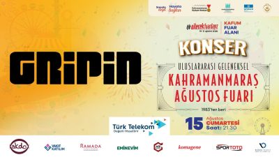 Fuarda Gripin Gecesi; Rock Müziğinin Güçlü Grubu Sahne Alacak Kahramanmaraş Büyükşehir Belediyesinin düzenlediği Uluslararası Geleneksel Ağustos Fuarı, birbirinden özel