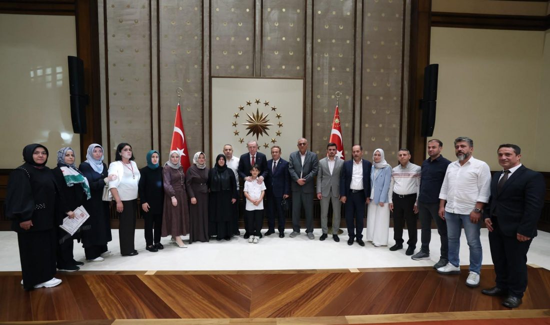 Kamuoyu açıklamasında, Cumhurbaşkanı Erdoğan'ın aileleri tek tek dinlediği ve dile