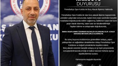Fenerbahçe ile yapılan görüşmeler sonucunda toplam borç üzerinden indirim sağlanırken,