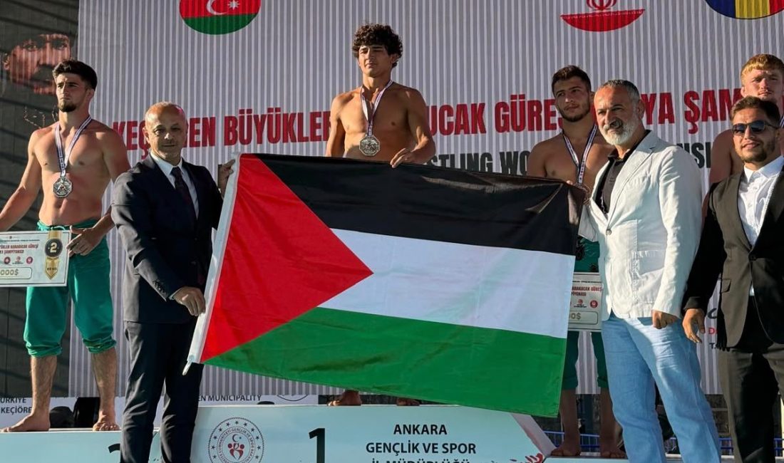 Afşin’den Keçiören’deki Er Meydanına Filistin Mesajı Ata sporu karakucak güreşinin yaşatılması ve gelecek nesillere aktarılması açısından