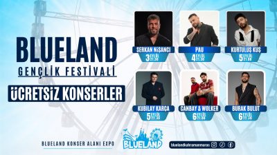 Blueland EXPO konser alanında gerçekleştirilecek festivalde dört gün boyunca 6